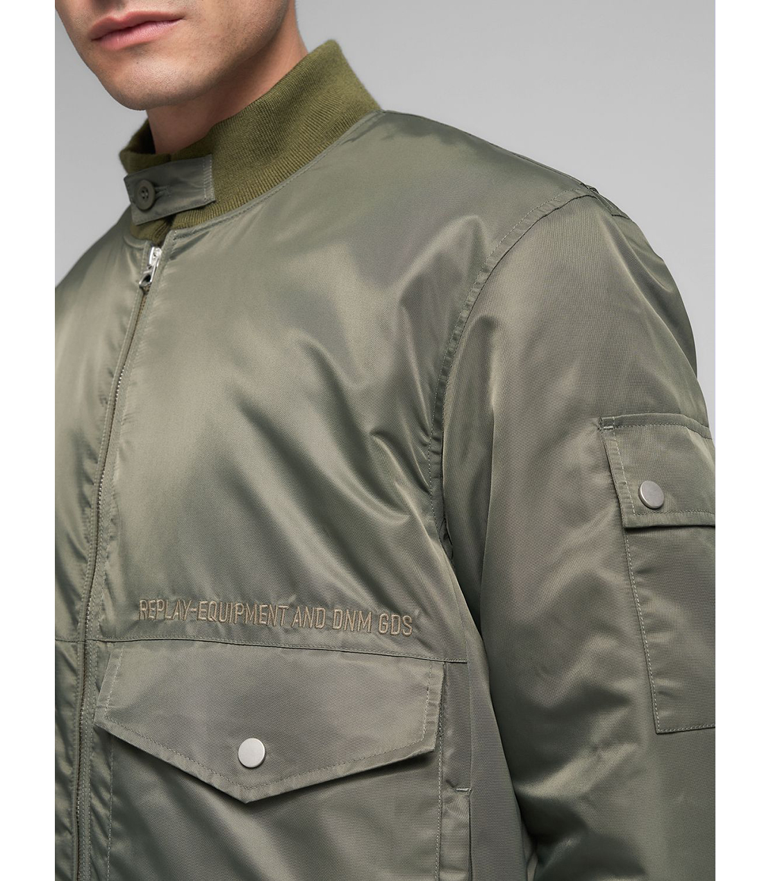 リサイクルナイロンライダージャケット 詳細画像 アーミーグリーン 7